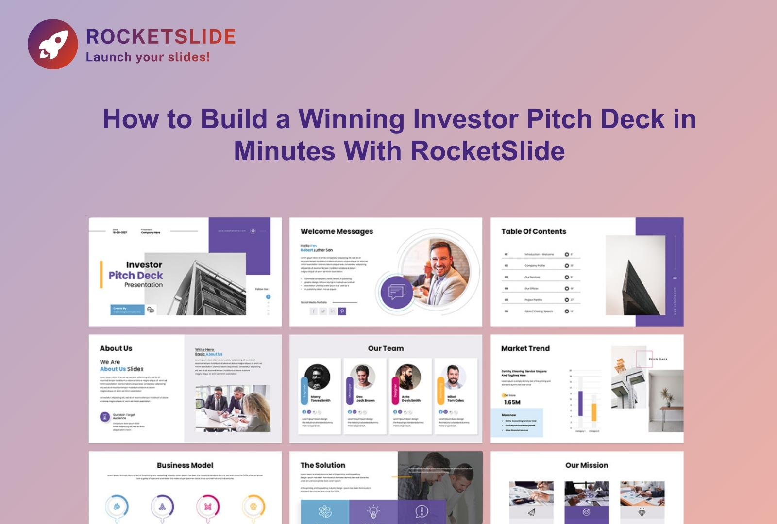 How to Build a Winning Investor Pitch Deck in Minutes With RocketSlide