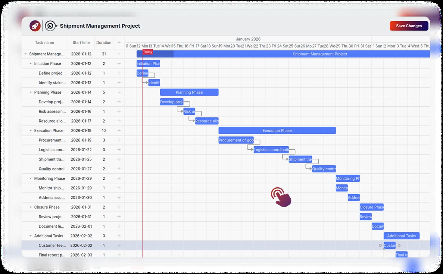 RocketSlide AI Gantt Chart Maker
